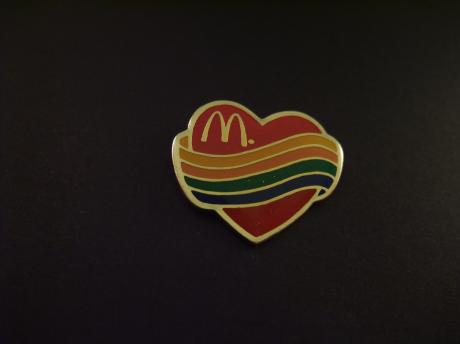 McDonald's hartje meerkleurig